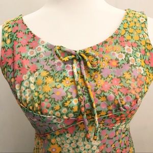 Lee Stevens Vintage Floral Full Length Dress